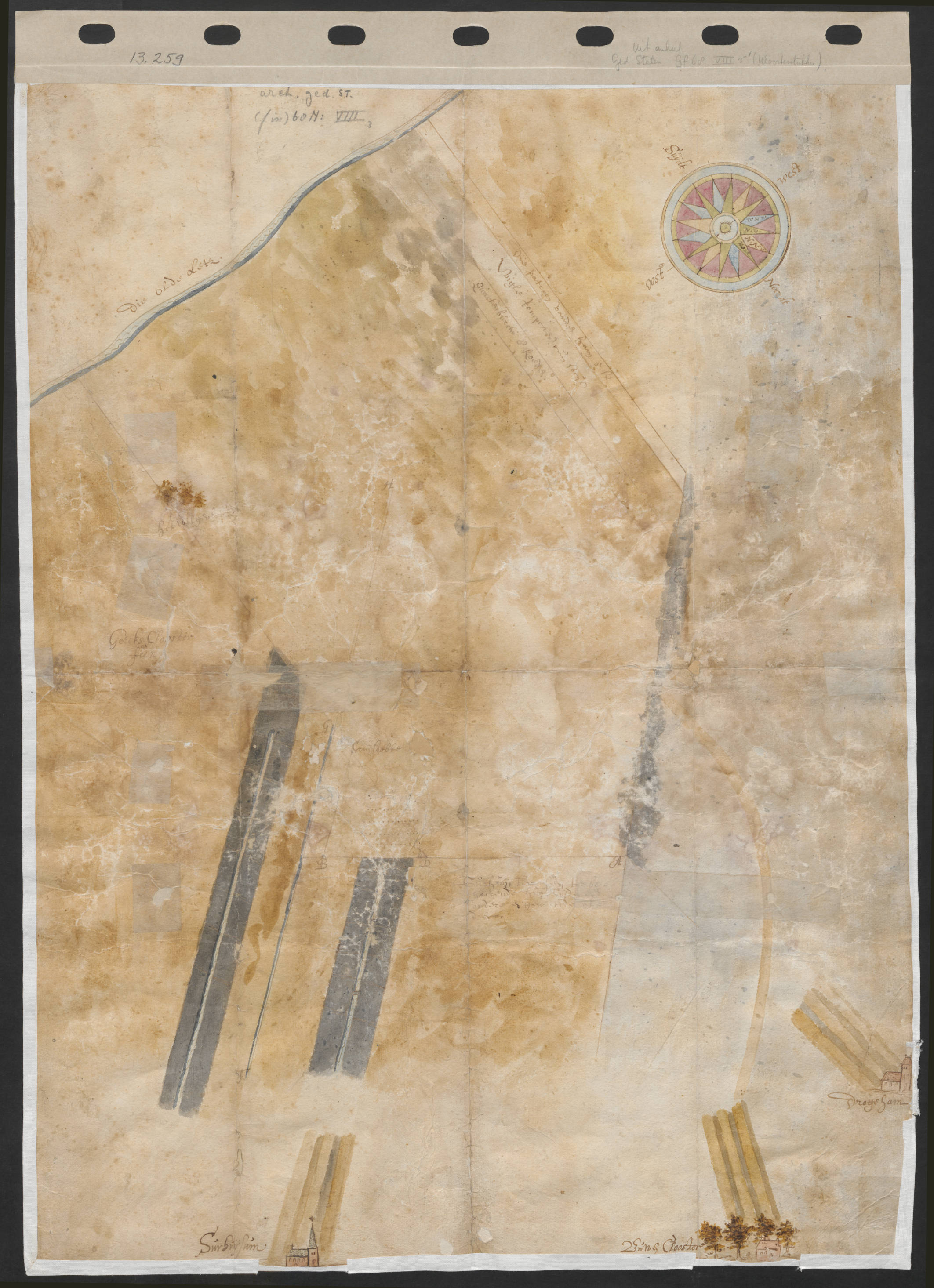 kaart 1613 origineel